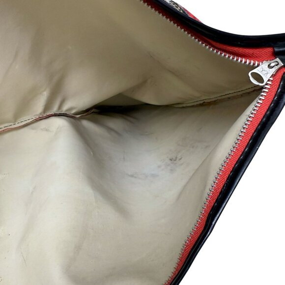 Vintage Ice Skates Bag with Handle Red Plaid Retro Holiday MCM Christmas Decor - Picture 12 of 13